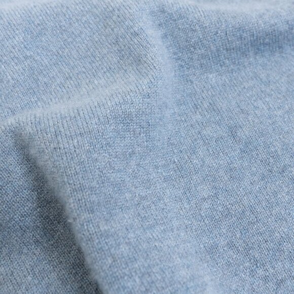 Luca Faloni Cashmere Polo Sweater French Blue XL Made in Italy - Picture 9 of 14